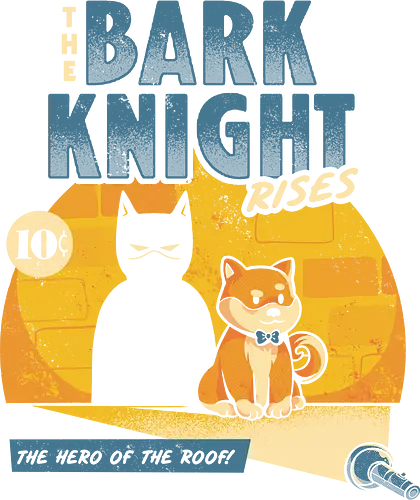 The Bark Knight - Bark, dog, hund, shiba, knight