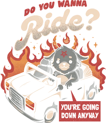 Ride to Hell - baphomet, demon, auto