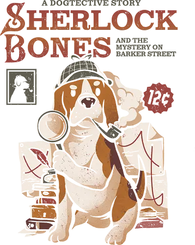 Sherlock Bones - sherlock, detective, hound, pun