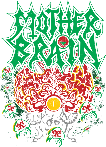 Wrath of Mother - Bounty Hunter, gaming, mother brain, brain, metal, music, mashup, shirt Wrath of Mother - Bounty Hunter, gaming, mother brain, brain, metal, music, mashup, shirt