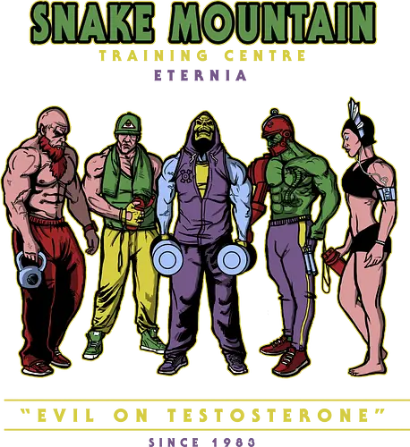 Evil on Testosterone - masters of the universe, motu, heman, skeletor, fitness