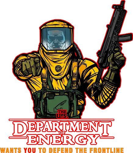 Defenders of the Frontline - department of energy, stranger, things, i want you, hazard suite, mp5, serie, fantasy, 80s Defenders of the Frontline - department of energy, stranger, things, i want you, hazard suite, mp5, serie, fantasy, 80s