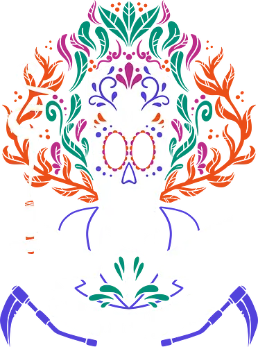 Calavera - gaming, grim fandango, mashup, Día de Muertos, Día de los Muertos