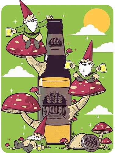 Gnome beer - Gmone, beer, dwarf, zwerg, Kabouter, bier