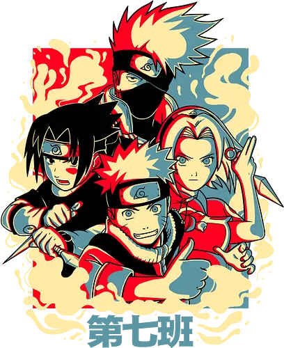 Team Seven - anime, manga, ninja, shinobi, Team 7