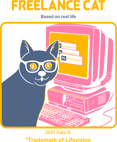 Freelancer Cat - Freelancer, cat, katze, it, pc, computer Freelancer Cat - Freelancer, cat, katze, it, pc, computer