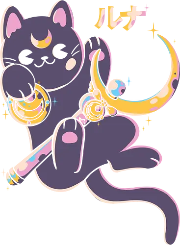 Moon - sailor, moon, luna, cat, katze, anime Moon - sailor, moon, luna, cat, katze, anime