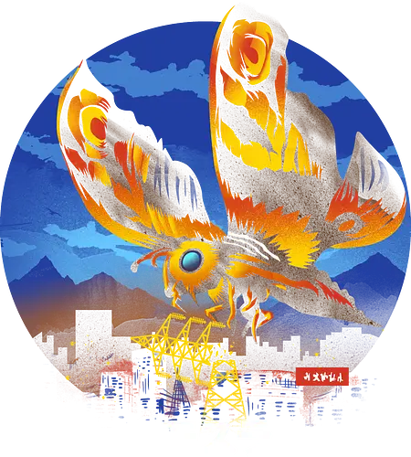 Kaiju Moth - kaiju, monster, moth, insect, horror, japan, nippon, Japanese Kaiju Moth - kaiju, monster, moth, insect, horror, japan, nippon, Japanese