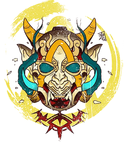 Oni Vault - oni, mask, maske, japan, traditional, yokai