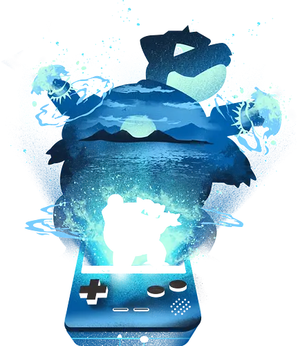 Blue Pocket Monster - pocket, monster, blue, blau, edition, turtle, water, wasser, gaming, classic games, retrogaming Blue Pocket Monster - pocket, monster, blue, blau, edition, turtle, water, wasser, gaming, classic games, retrogaming