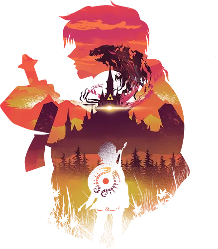 Sunset Adventurer - wild, sunset, sonne, sonnenuntergang, gaming, games, open world, classic gaming, retrogames, Princess, Hero of Time, Breath