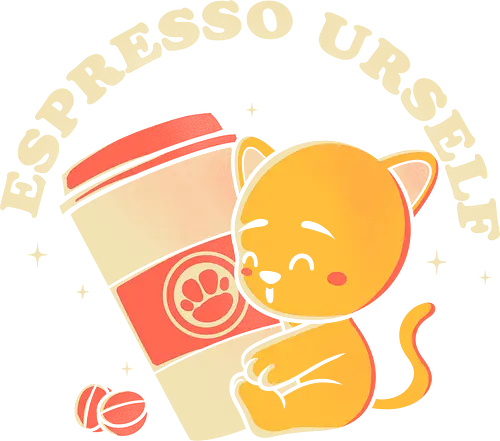 Espresso Urself - express, Espresso, cat, love