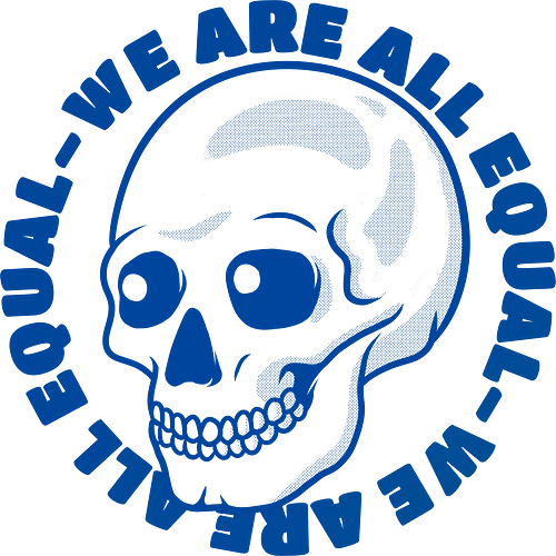 Equality - skull, equal Equality - skull, equal