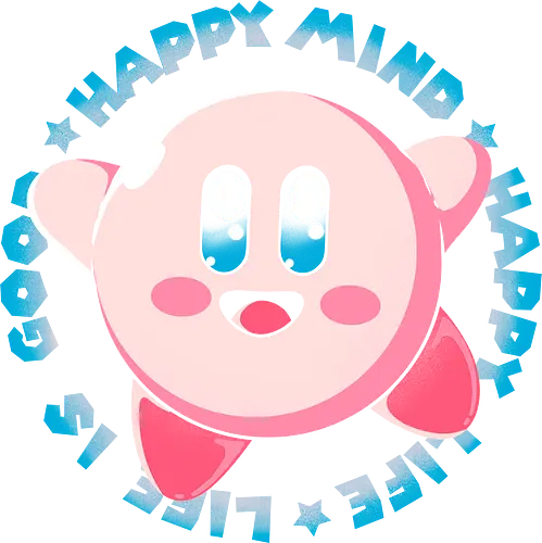 Life is Good - round, pink, happy Life is Good - round, pink, happy