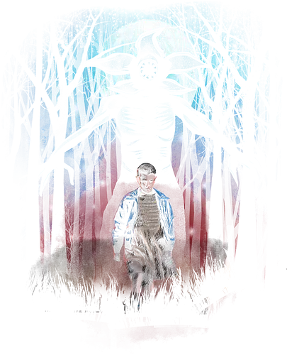 Eleven - stranger kids, stranger, things, eleven, forest, wald, mystery, serie, demogorgon