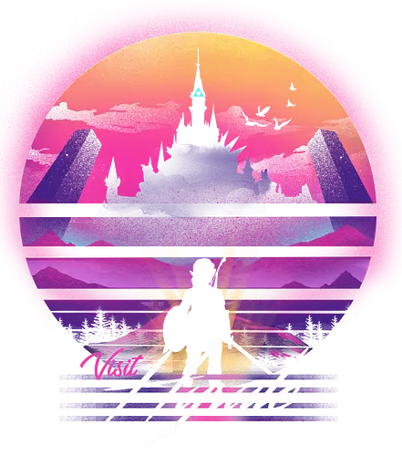 Visit Retro Wild Castle - retro, retrowave, gaming, hero, time, castle, Vaporwave