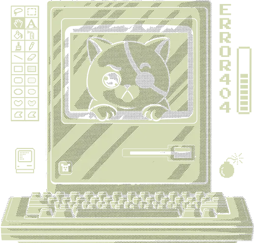 Cat Virus - cat, katze, computer, pc, error