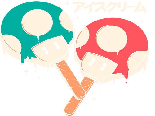 Ice Mushroom - mushroom, ice, Popsicle, mario Ice Mushroom - mushroom, ice, Popsicle, mario