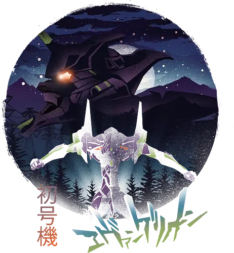 Berserk Night - NGE, evangelion, eva01, Shinji, anime, classic