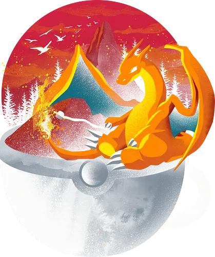 Coffeemon Fire - coffee, kaffee, mug, pocket, monster, feuer