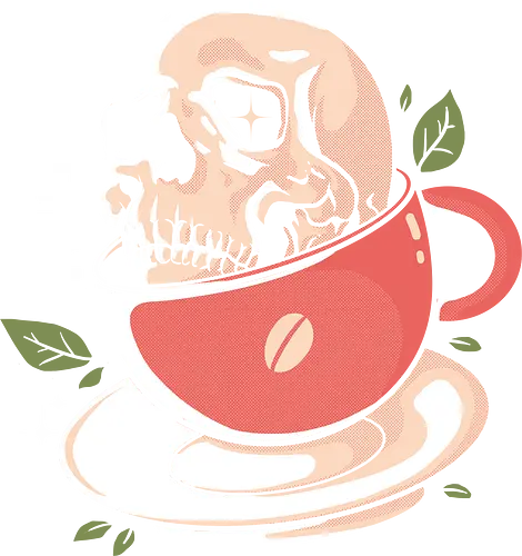 Skull coffee - skull, schädel, tasse, cup, t