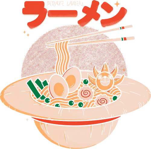 Pirate Ramen - one, piece, noodles, Straw hat