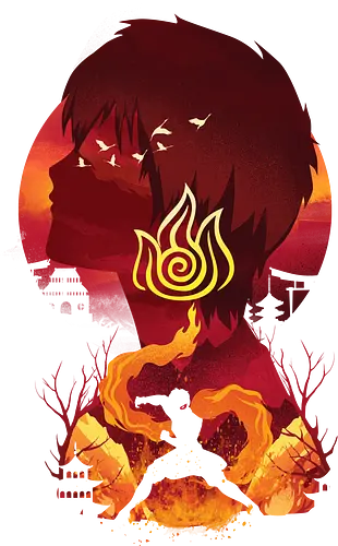 Firebender Landscape - feuer, fire, aang, legend, zuko