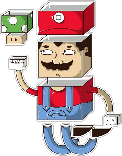 Cubo - mario, pilz Cubo - mario, pilz