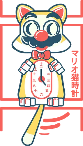Kit cat clock - mario, cat, clock, katze, retro, retrogaming, Felix Kit cat clock - mario, cat, clock, katze, retro, retrogaming, Felix