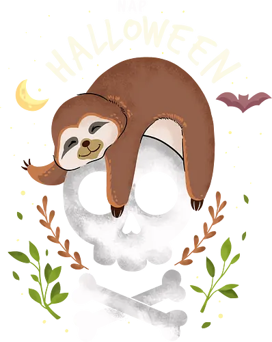 Nap Halloween - halloween, faultier, sloth, tier, cute, kawaii