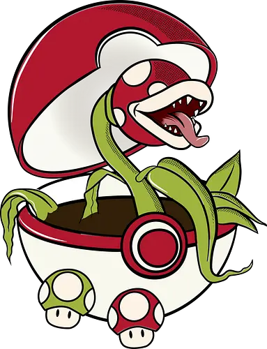 Pokeplant - plant, mashup, gaming, anime, film