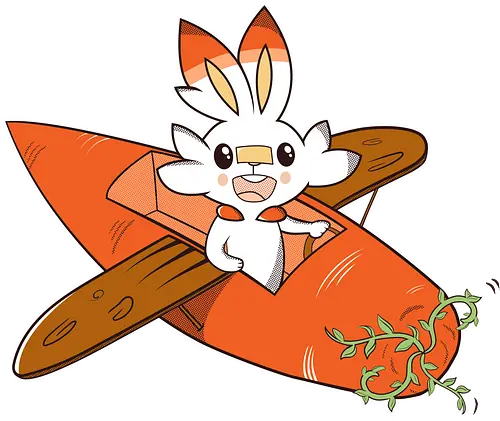 Aerobunny - bunny, hase, flugzeug, fliegen, cute, kawaii