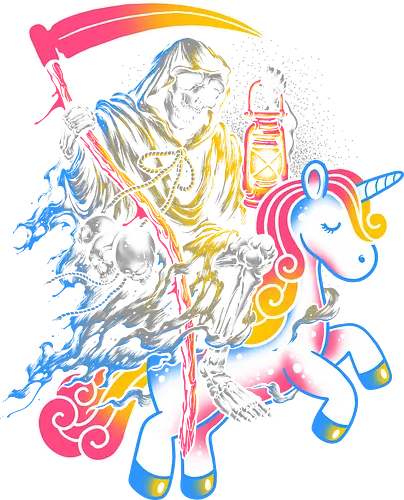 Light My Path - sensenmann, pony, unicorn, einhorn, rainbow, cute, fun, reaper, little, horse