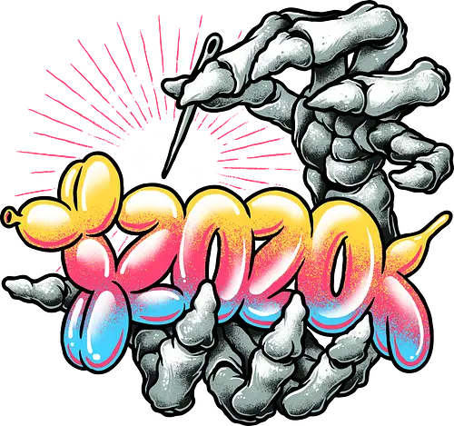 Balloon Burst - 2020, Corona, skeleton, bye, skelett Balloon Burst - 2020, Corona, skeleton, bye, skelett