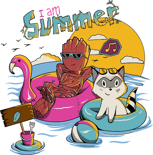 I am Summer - summer, comic, hero