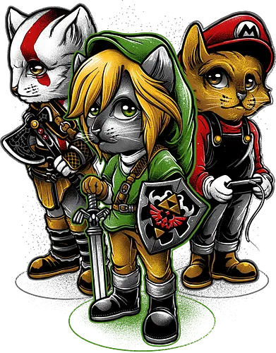 Choose your Hero - cat, katze, hero, videogames, gaming, mario, god