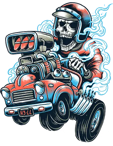 Ride or Die - skull, sensenmann, fun, racing, dth, rper