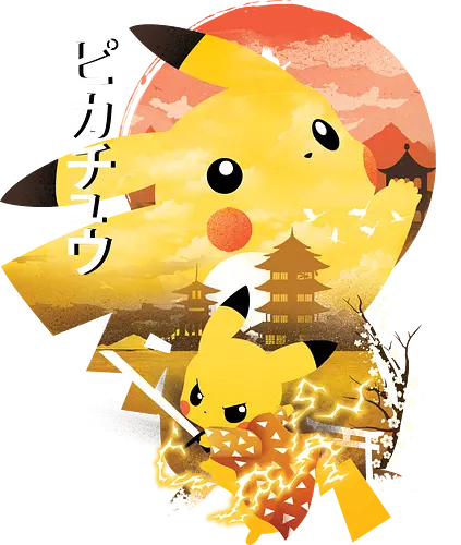 Breath of Thunder Monster - pocket, monster, demon, slayer, mashup Breath of Thunder Monster - pocket, monster, demon, slayer, mashup