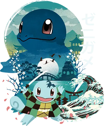 Breath of Water Monster - pocket, monster, demon, slayer, mashup Breath of Water Monster - pocket, monster, demon, slayer, mashup