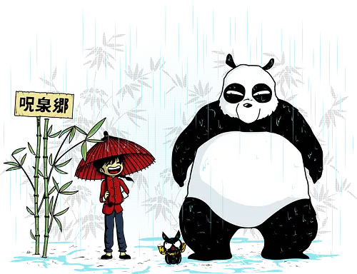 my neighbor ranma - ranma, ranma 1/2, anime, genma, panda, manga, mashup