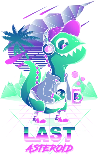 Last Asteroid - dino, fun, 80s, Meteorite Last Asteroid - dino, fun, 80s, Meteorite