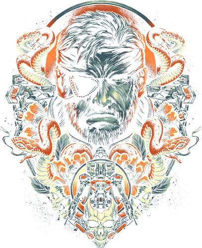 Emblem of the Snake - snake, solid snake, metal, videogames, gaming, gr