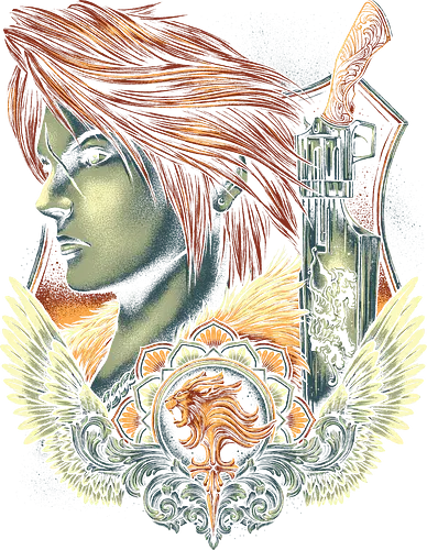 Emblem of the Lion Hrt - final, fantasy, Ffviii, squall, gaming, videogames, jrpg