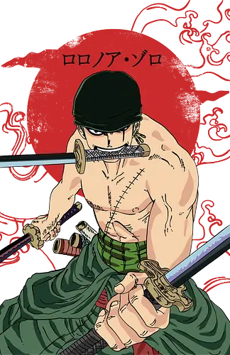 Zoro - roronoa zoro, one, piece, pirate, anime, manga