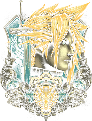 Emblem of the Mercenary - final, fantasy, ffvii, cloud, jrpg, gaming