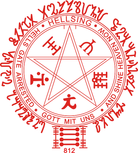 Vampire Hunters Crest - anime, hellsing, vampire, vampire slayer, manga