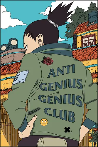 Anti Genius Genius Club - Shikamaru, anime, Nara