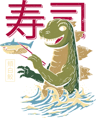 Monster Sushi - monster, sushi, kaiju, shark, hai