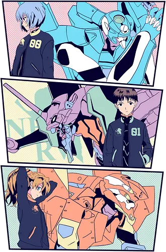 Eva Kids - EVA, evangelion, anime, manga, gundam, robot