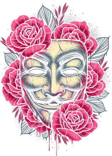 Let the Revolution Bloom - vendetta, guy fawkes, revolution, anonymous, mask, maske